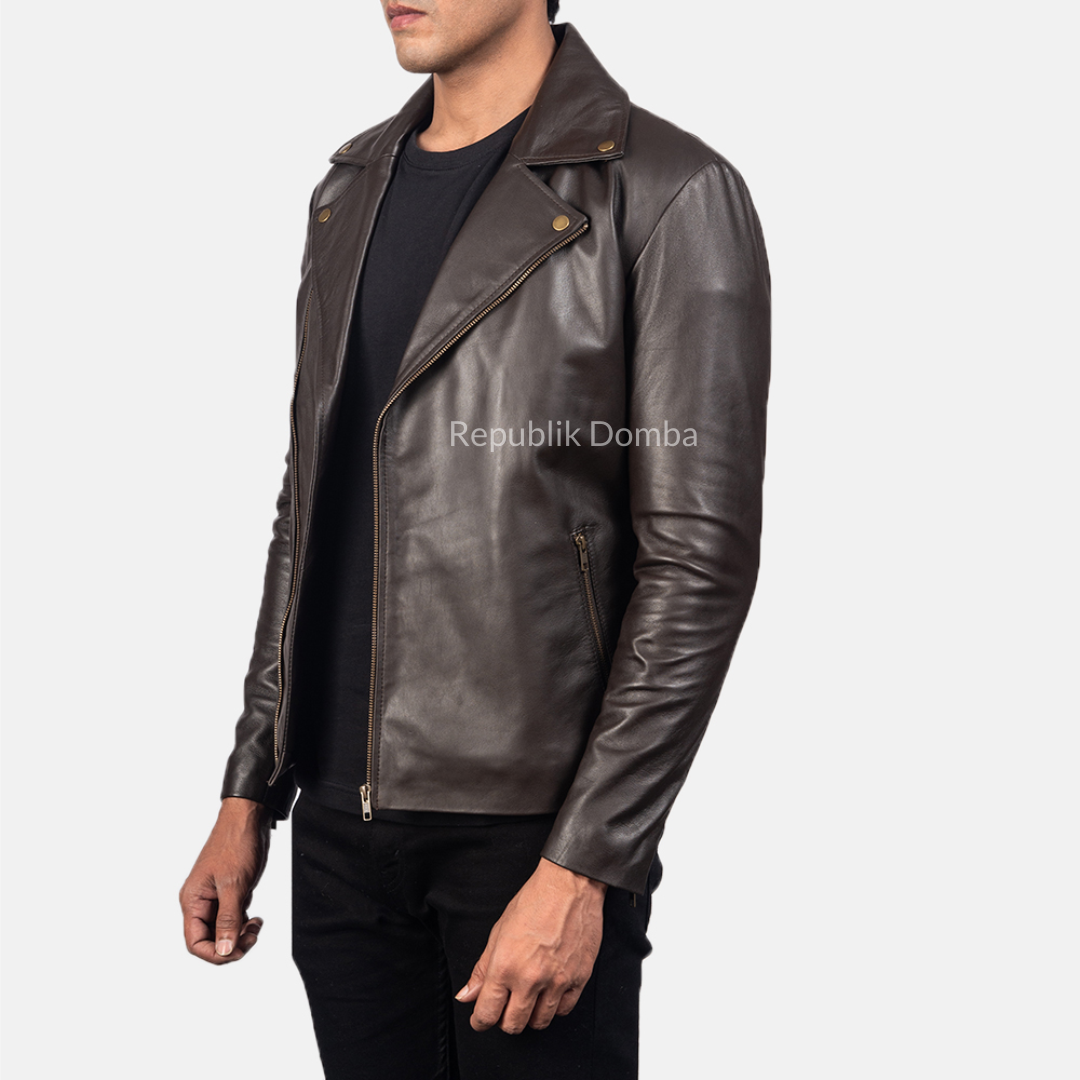 Jaket Kulit Pria Serong - PS 401