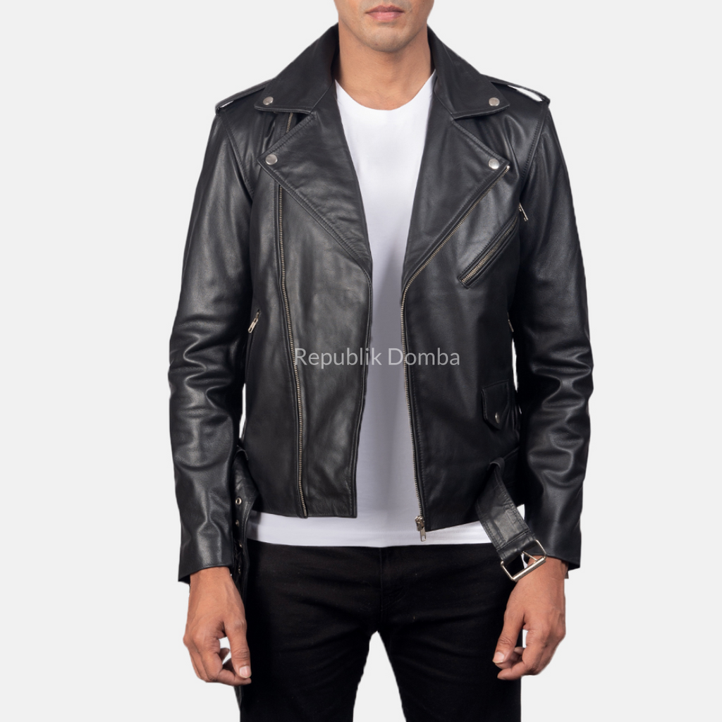Jaket Kulit Pria Serong - PS 402
