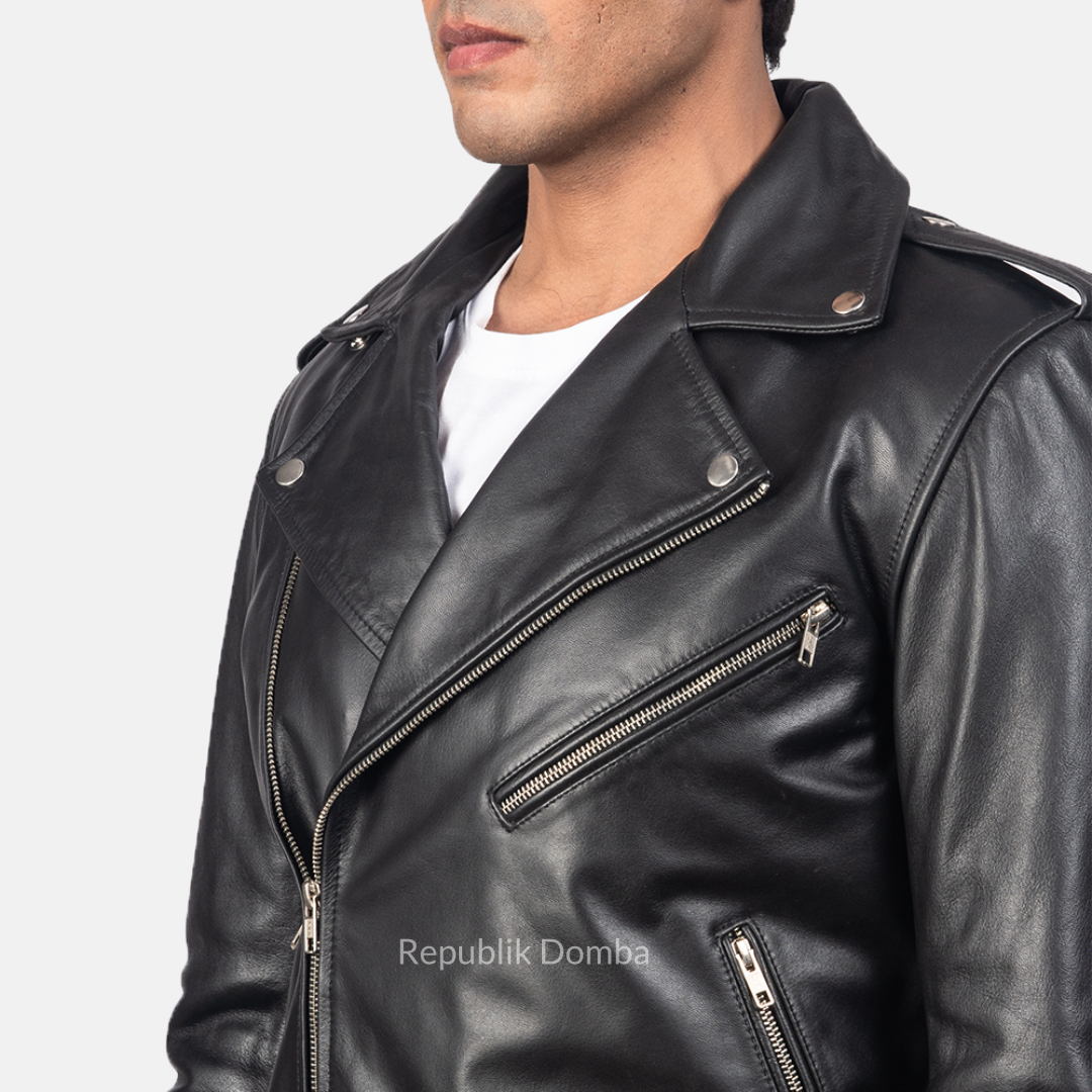 Jaket Kulit Pria Serong - PS 402
