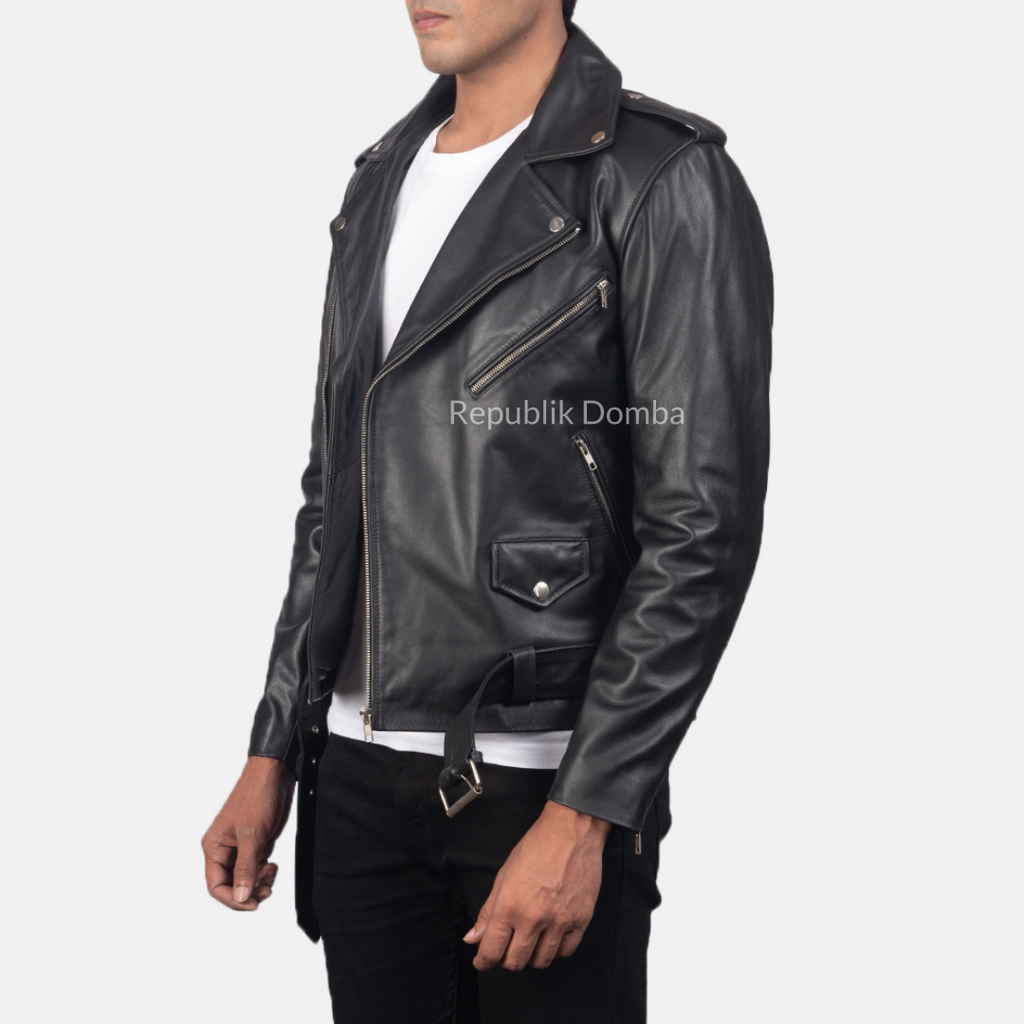 Jaket Kulit Pria Serong - PS 402