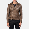 Jaket Kulit Pria Serong - PS 403 - Tampak Depan
