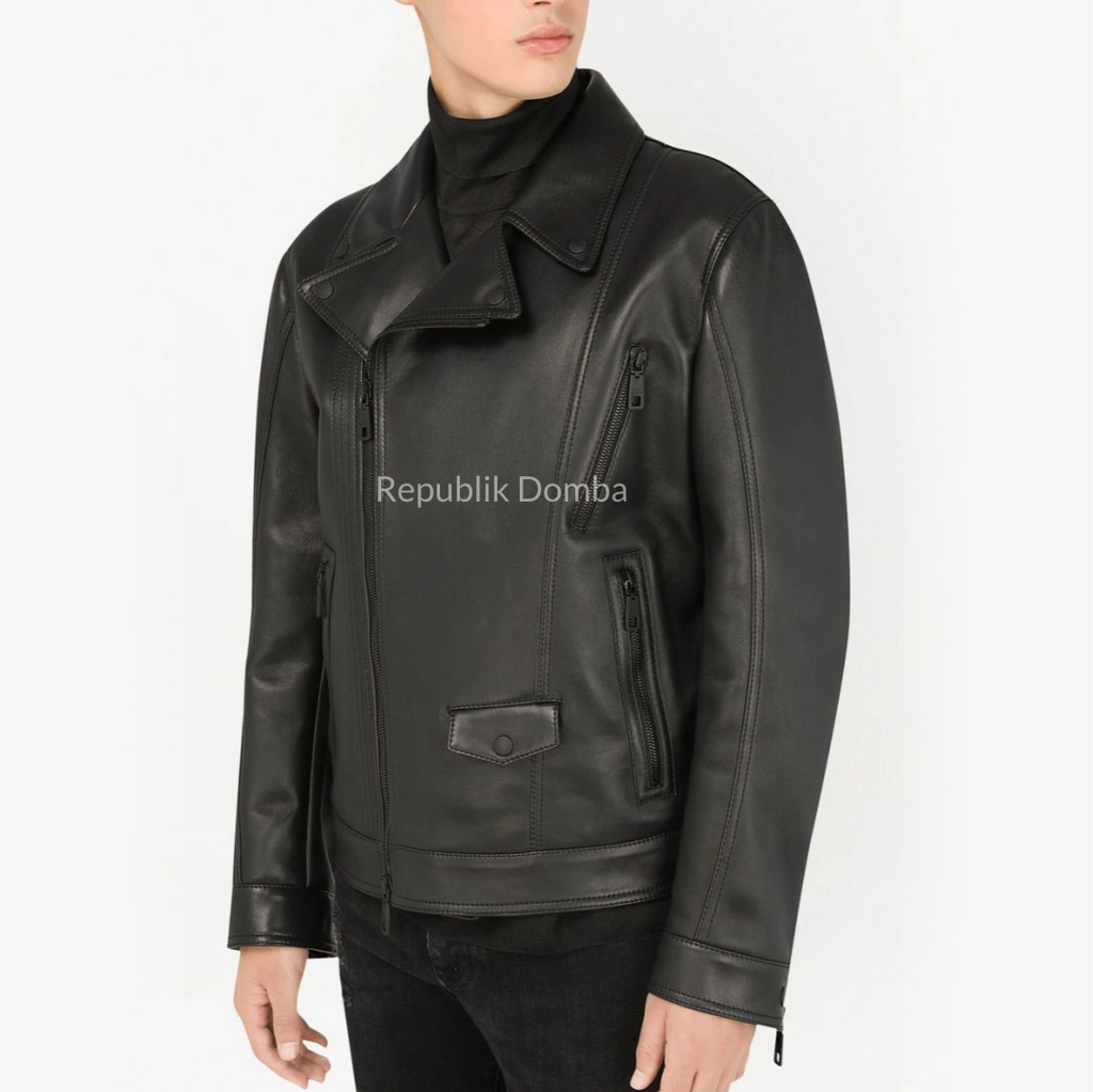 Jaket Kulit Pria Serong - PS 412