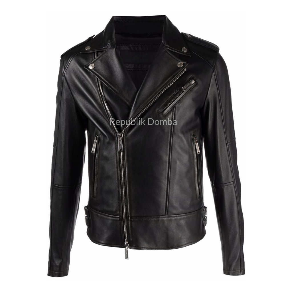 Jaket Kulit Pria Serong - PS 413
