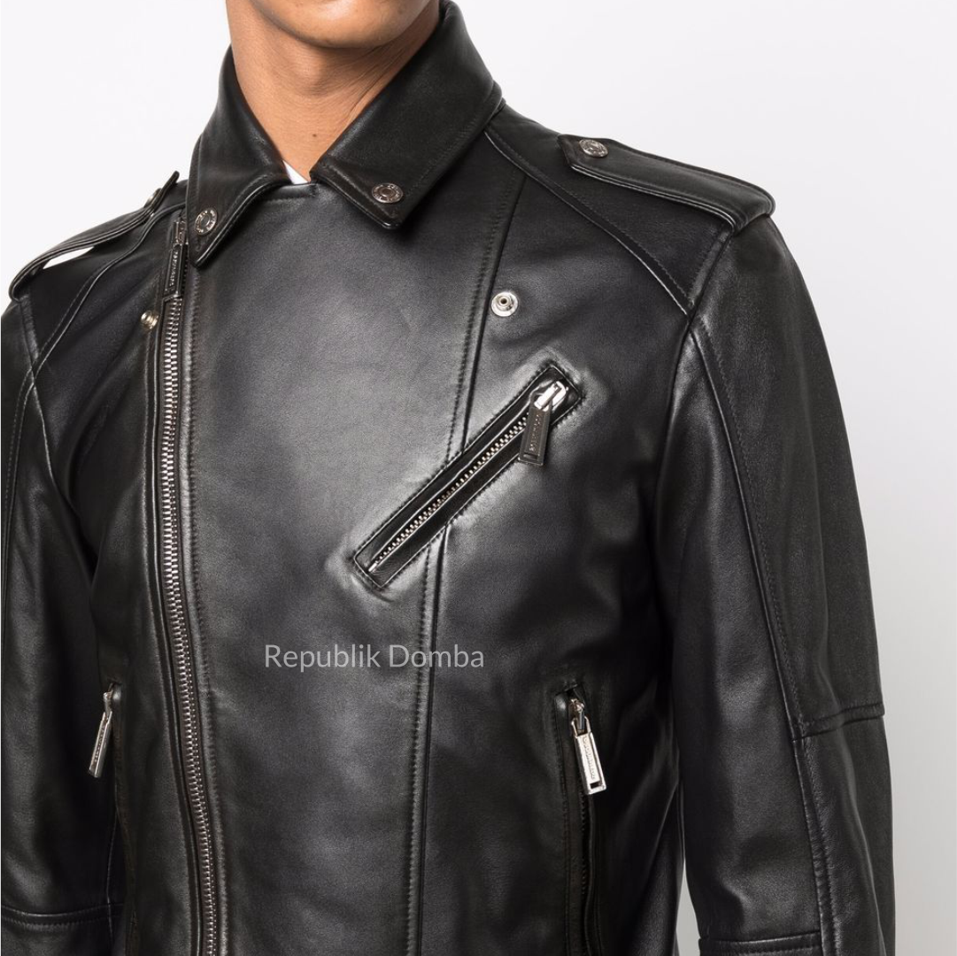 Jaket Kulit Pria Serong - PS 413