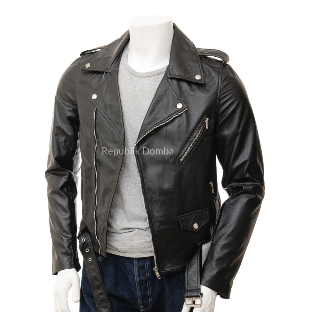 Jaket Kulit Pria Serong - PS 426