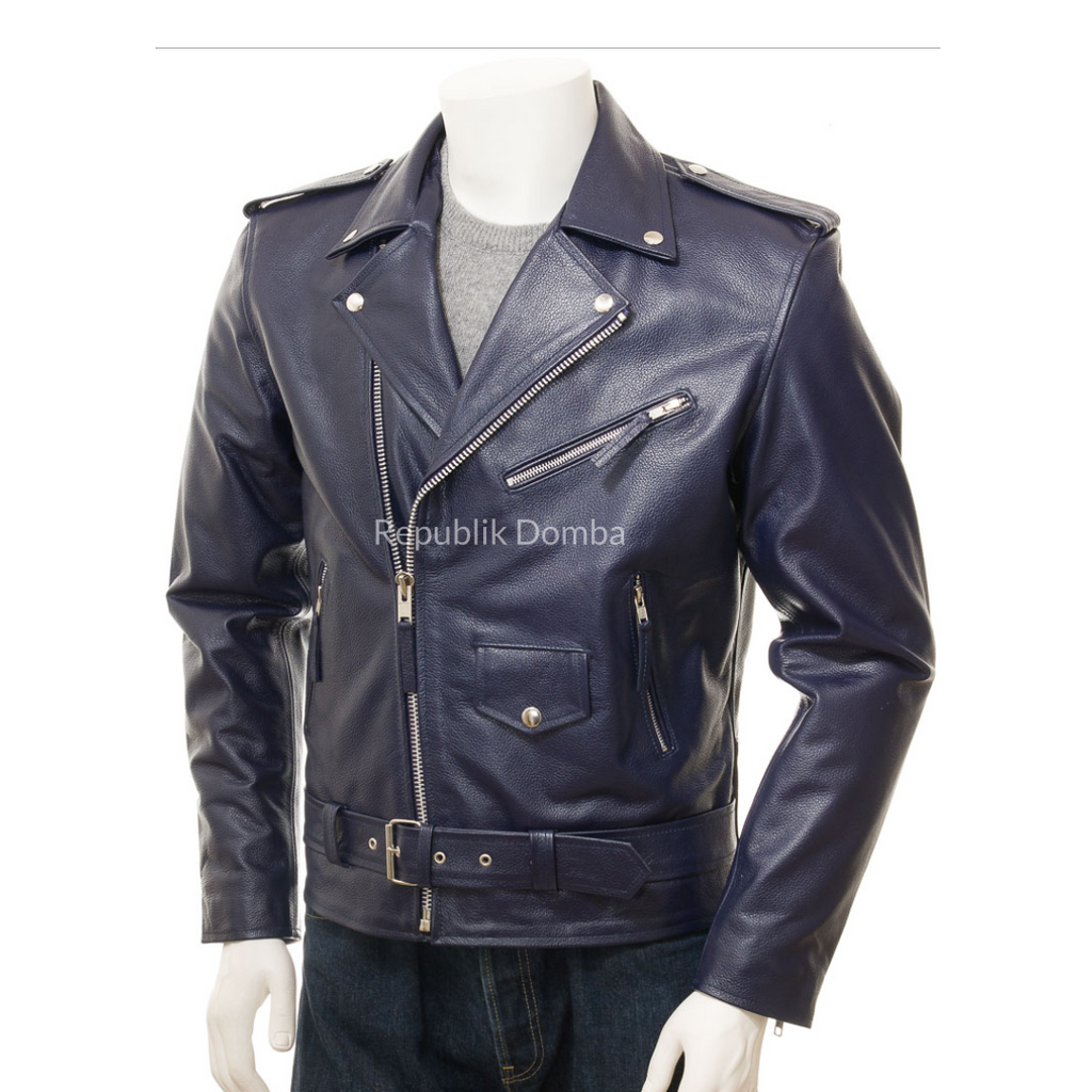Jaket Kulit Pria Serong - PS 427