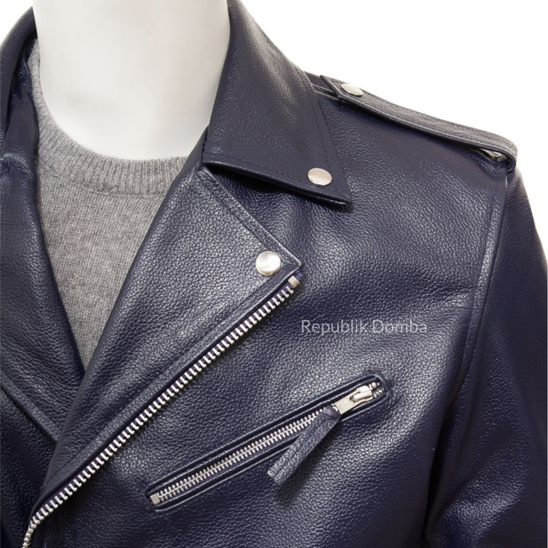 Jaket Kulit Pria Serong - PS 427