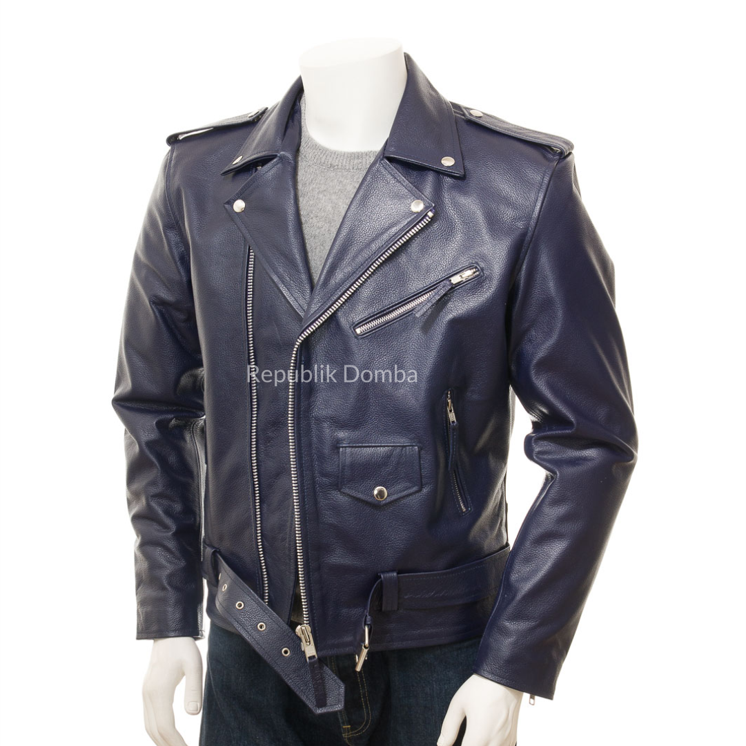 Jaket Kulit Pria Serong - PS 427
