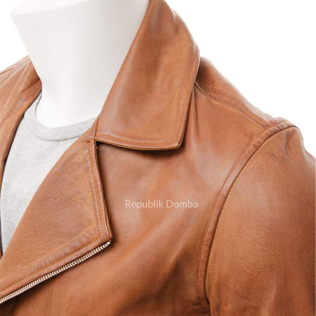 Jaket Kulit Pria Serong - PS 429