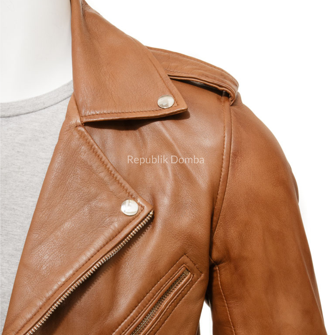 Jaket Kulit Pria Serong - PS 430