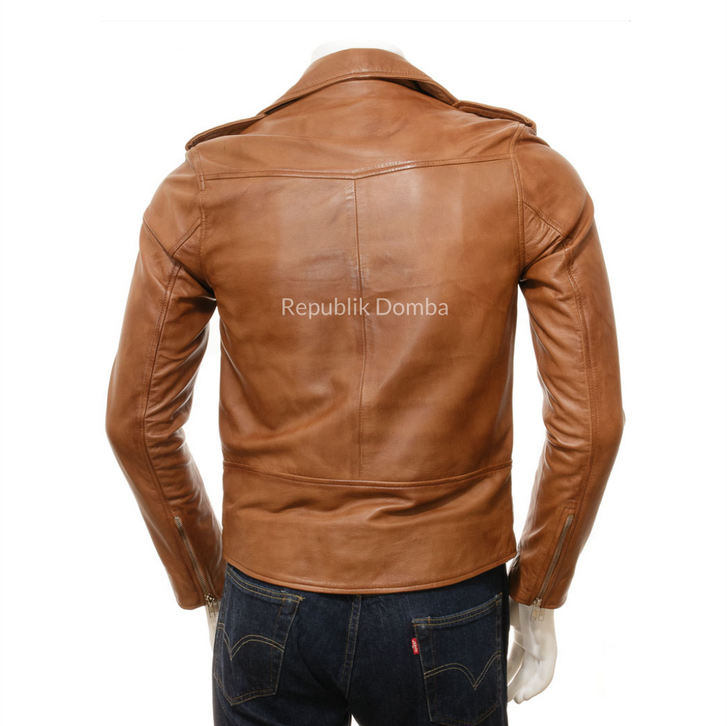 Jaket Kulit Pria Serong - PS 430