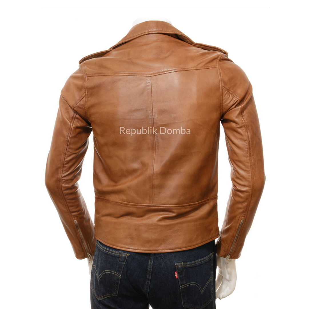 Jaket Kulit Pria Serong - PS 430