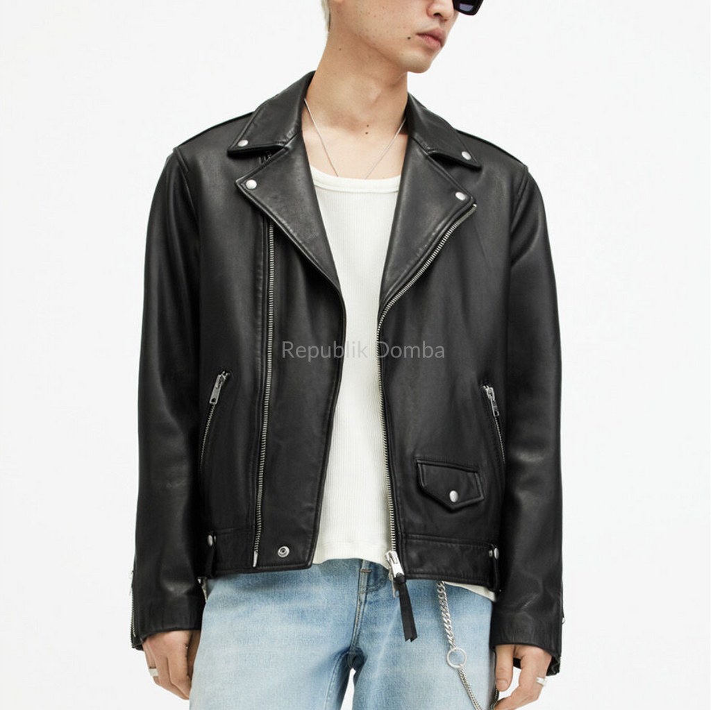 Jaket Kulit Pria Serong - PS 432