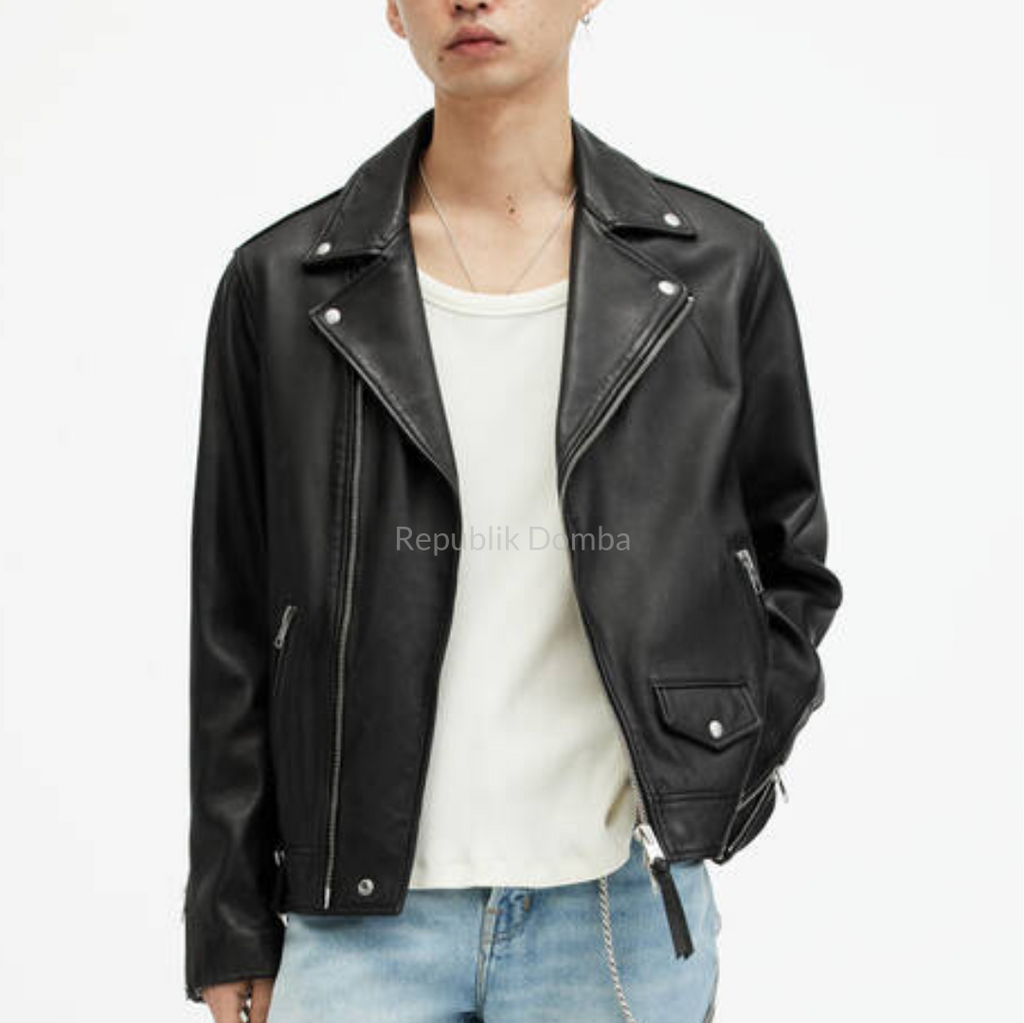 Jaket Kulit Pria Serong - PS 432