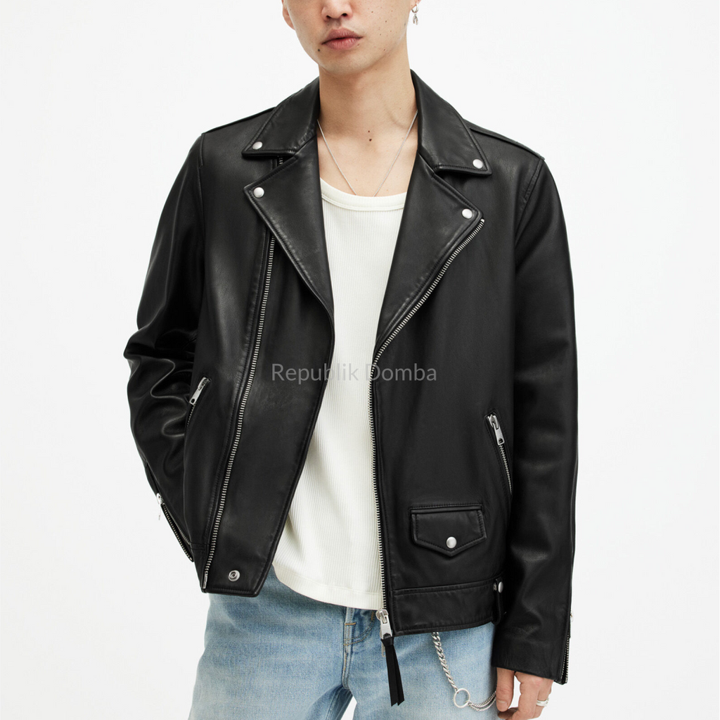 Jaket Kulit Pria Serong - PS 432