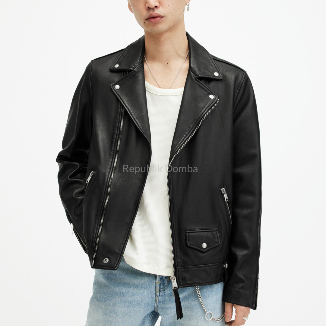 Jaket Kulit Pria Serong - PS 432