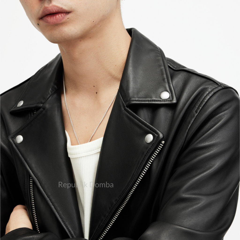 Jaket Kulit Pria Serong - PS 432