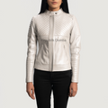 Jaket Kulit Wanita Biker - WB 406 - Tampak Depan