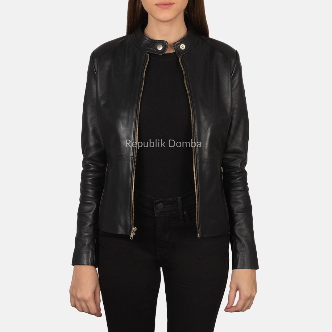 Jaket Kulit Wanita Casual - WC 403 - Tampak Samping