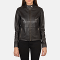 Jaket Kulit Wanita Casual - WC 404 - Tampak Depan