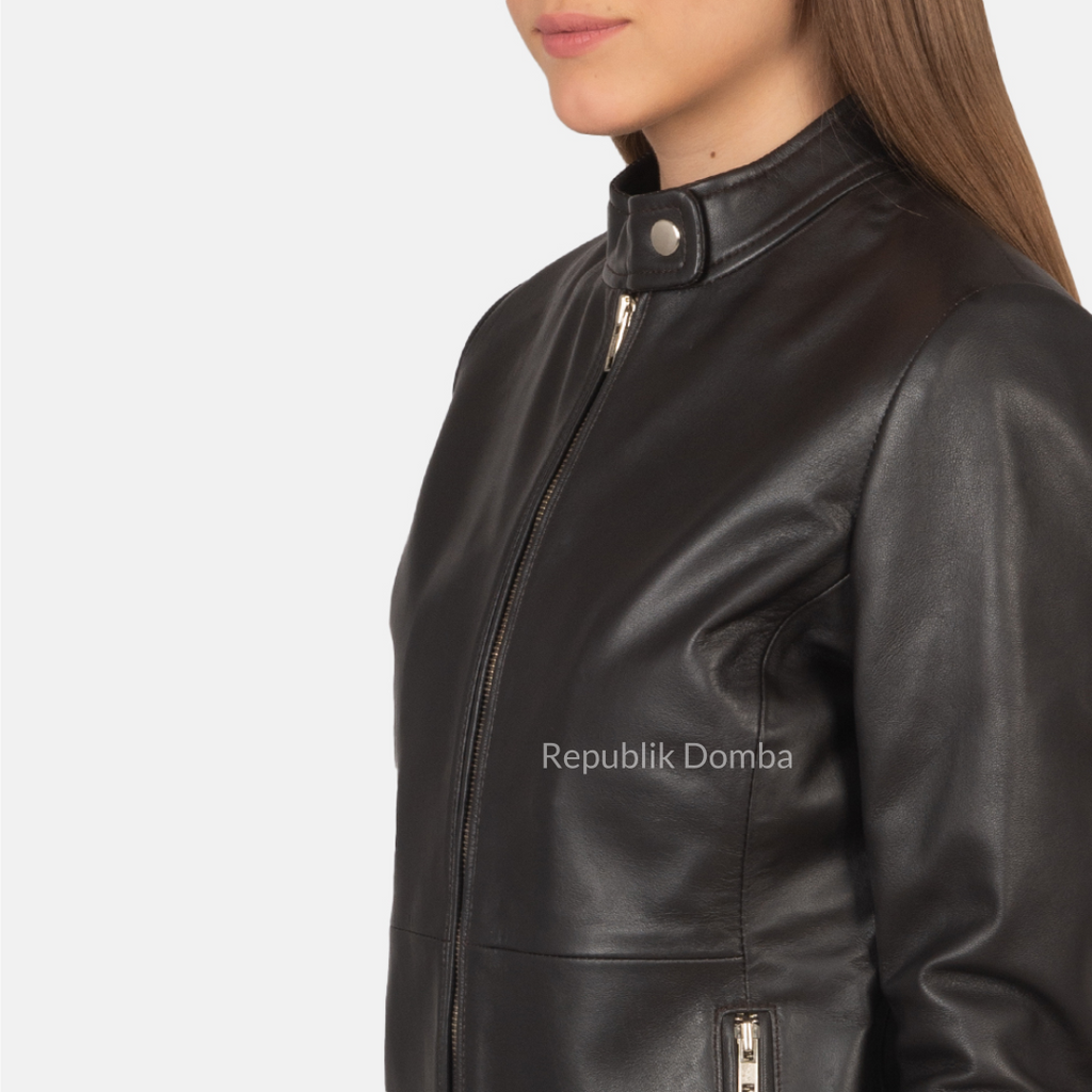 Jaket Kulit Wanita Casual - WC 404 - Tampak Belakang