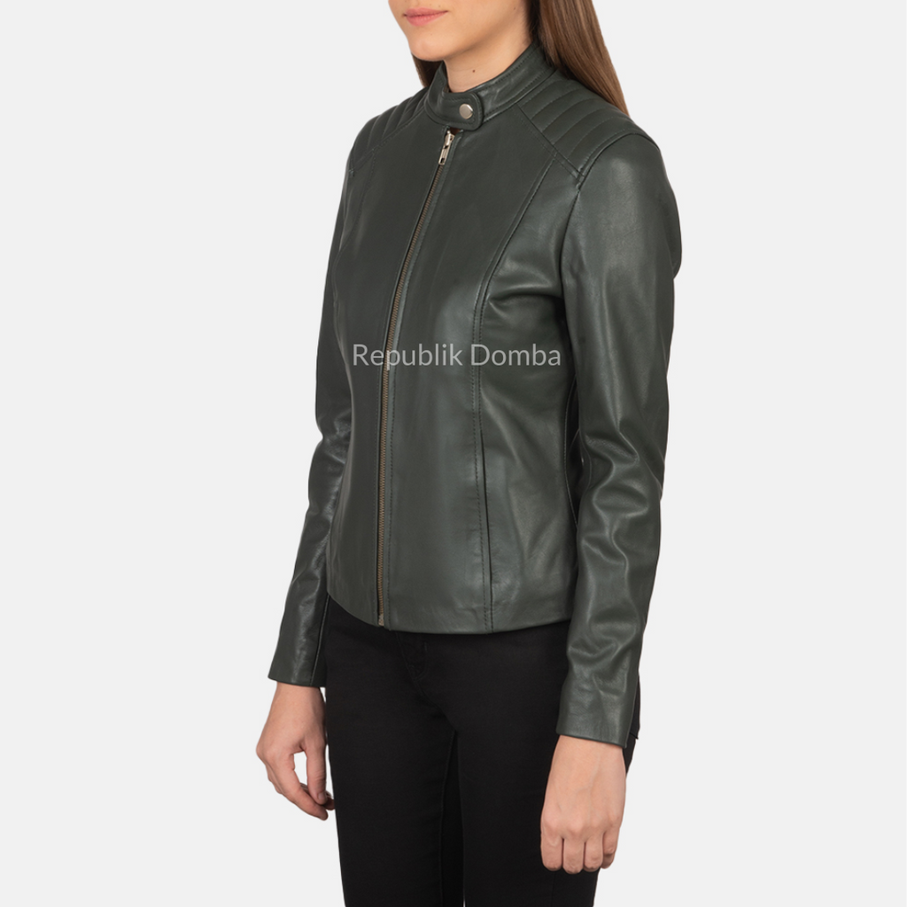 Jaket Kulit Wanita Casual - WC 406 - Tampak Samping