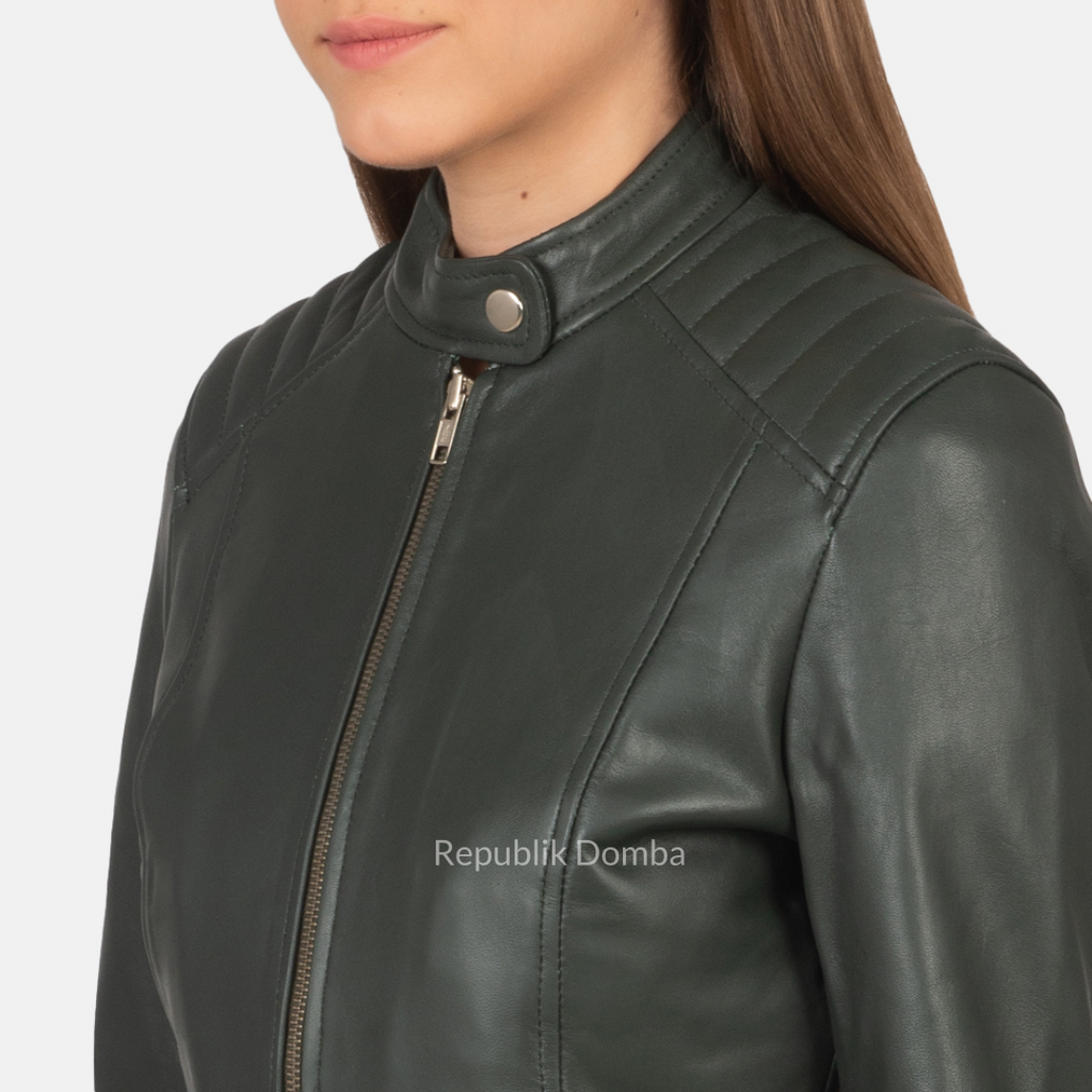 Jaket Kulit Wanita Casual - WC 406 - Tampak Belakang