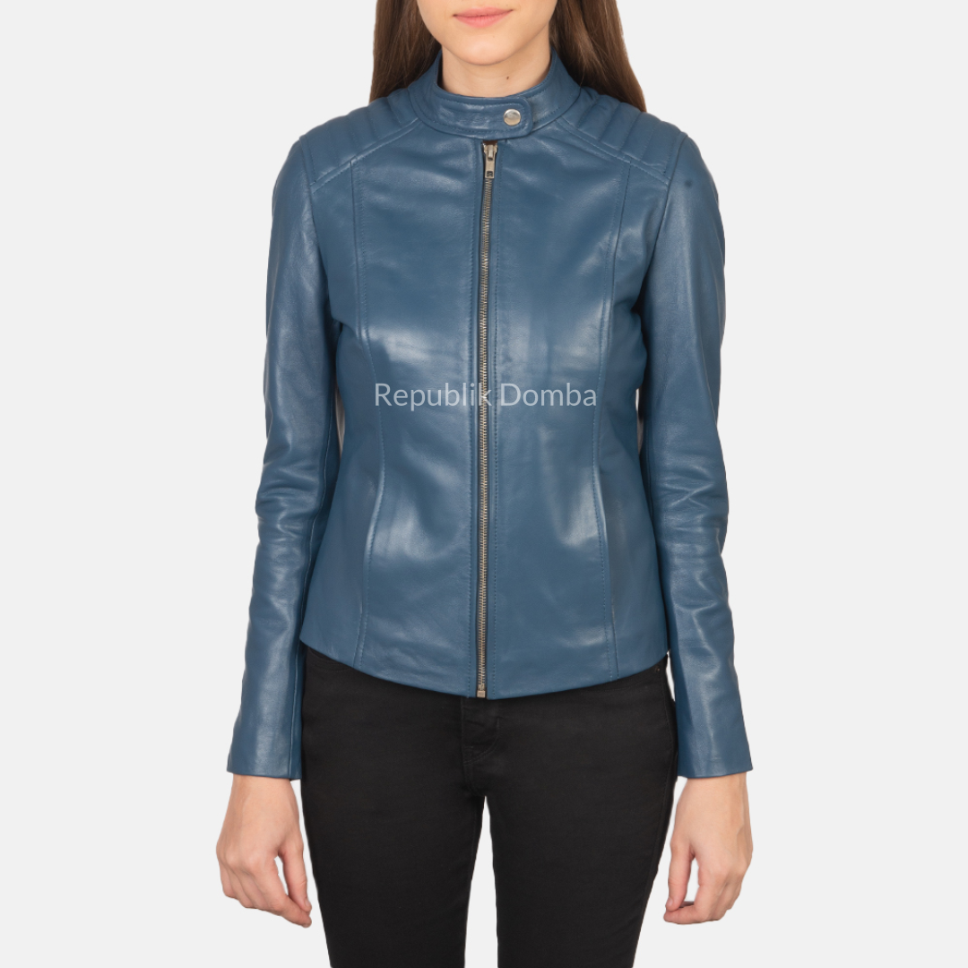 Jaket Kulit Wanita Casual - WC 408 - Tampak Depan
