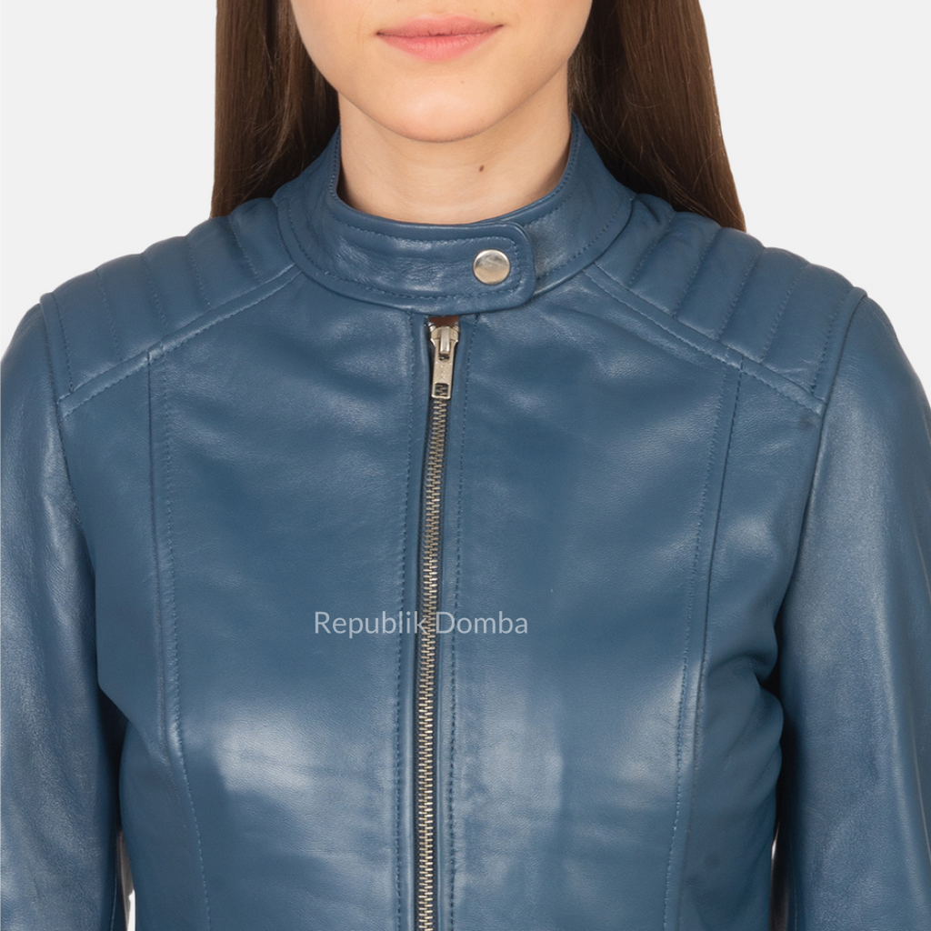 Jaket Kulit Wanita Casual - WC 408 - Tampak Samping