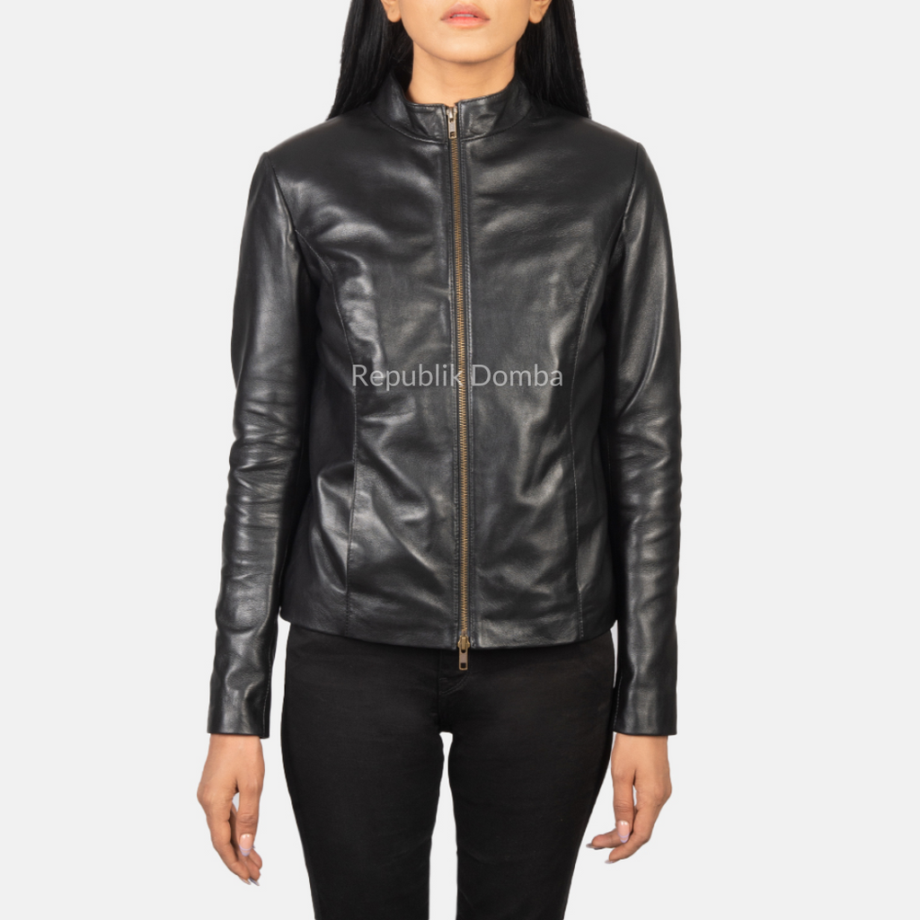 Jaket Kulit Wanita Casual - WC 409 - Tampak Depan