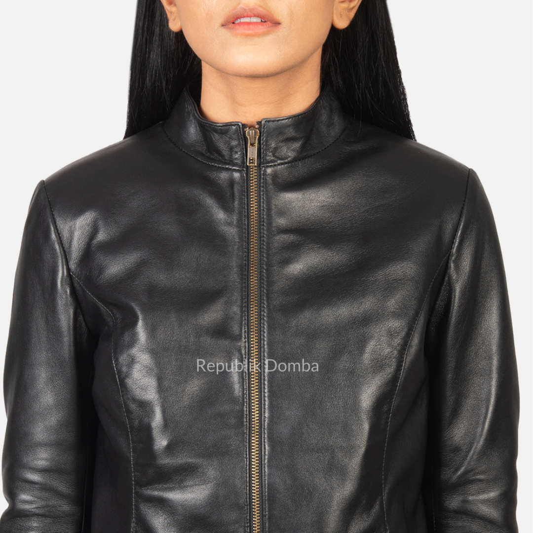 Jaket Kulit Wanita Casual - WC 409 - Tampak Samping