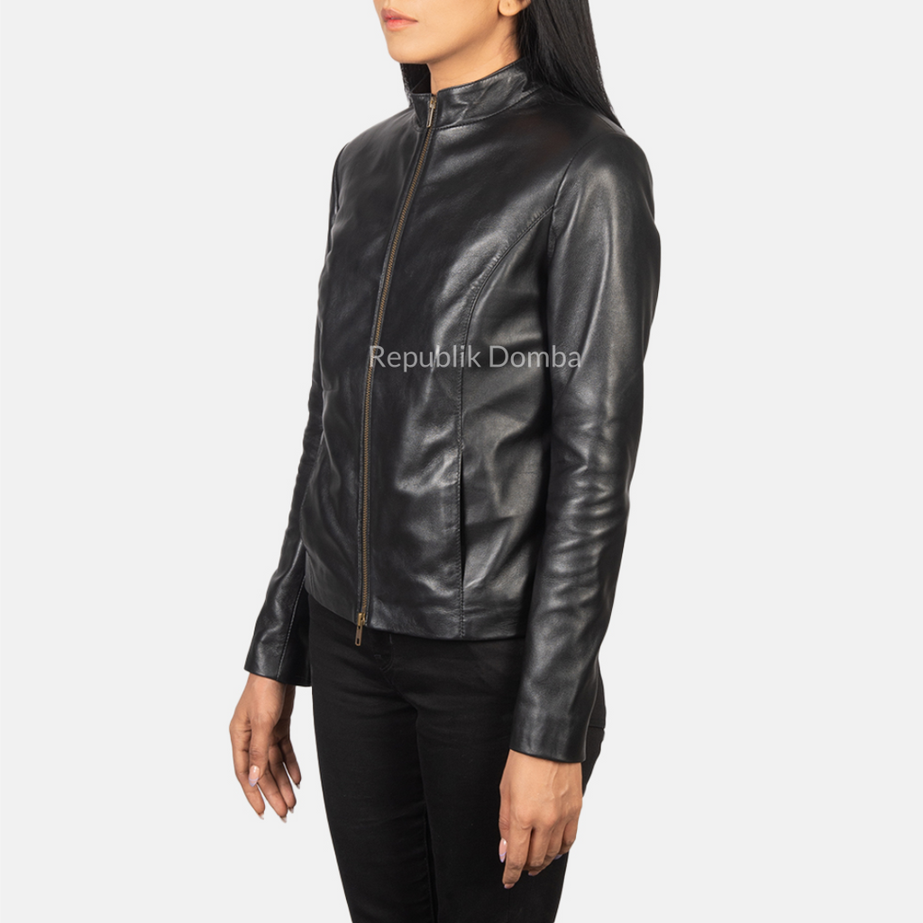 Jaket Kulit Wanita Casual - WC 409 - Tampak Belakang