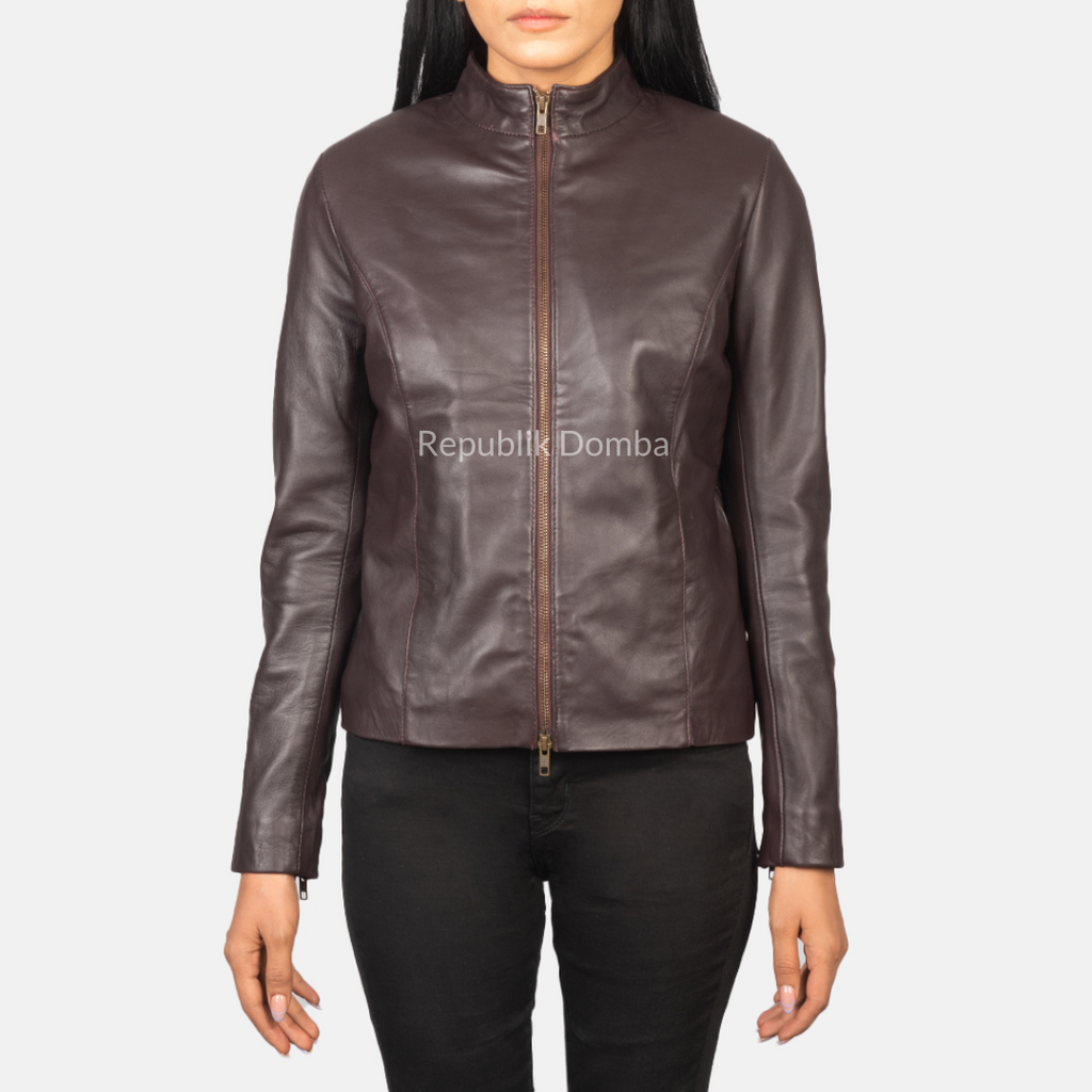 Jaket Kulit Wanita Casual - WC 410 - Tampak Depan