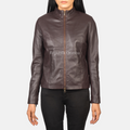 Jaket Kulit Wanita Casual - WC 410 - Tampak Depan