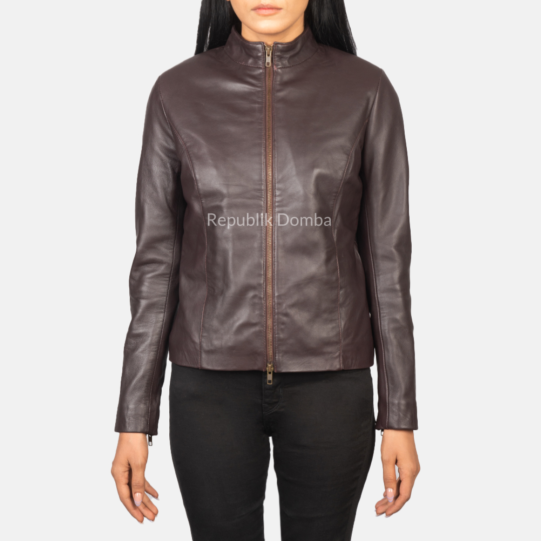 Jaket Kulit Wanita Casual - WC 410 - Tampak Depan