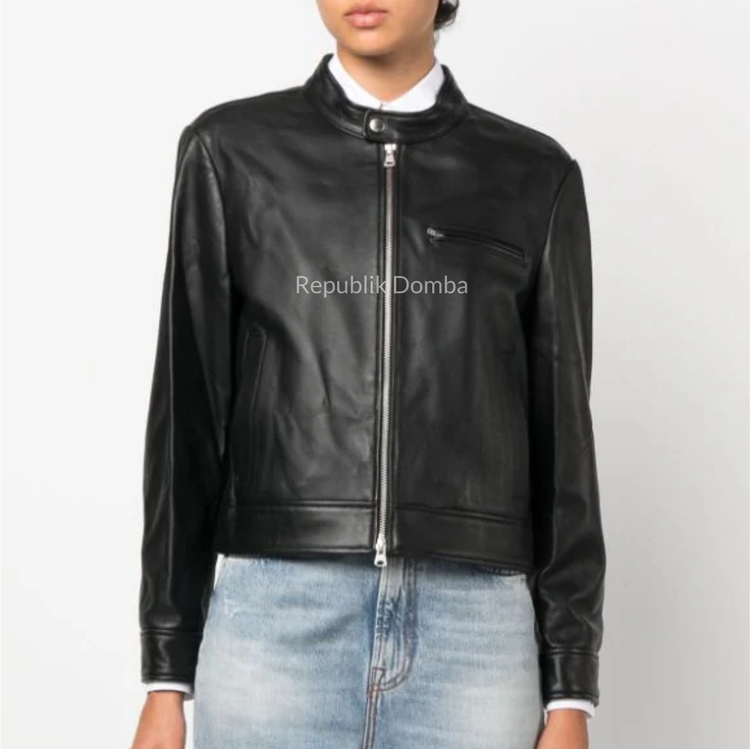 Jaket Kulit Wanita Casual - WC 417 - Tampak Samping