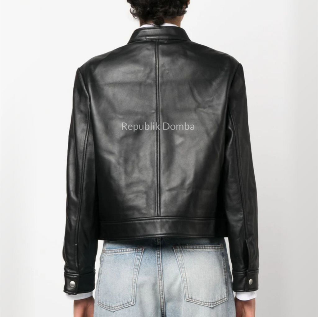 Jaket Kulit Wanita Casual - WC 417 - Detail Hardware dan Jahitan