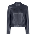 Jaket Kulit Wanita Casual - WC 419 - Tampak Depan