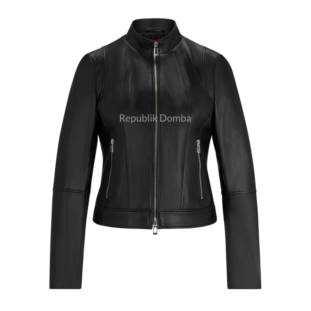 Jaket Kulit Wanita Casual - WC 426 - Tampak Depan