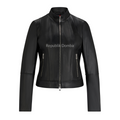 Jaket Kulit Wanita Casual - WC 426 - Tampak Depan