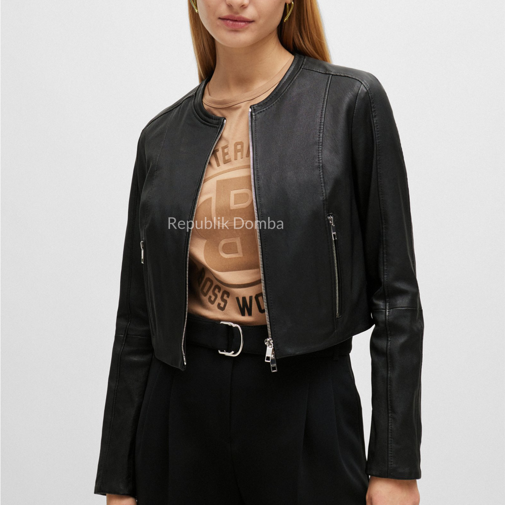 Jaket Kulit Wanita Casual - WC 427 - Tampak Belakang