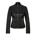 Jaket Kulit Wanita Casual - WC 429 - Tampak Depan