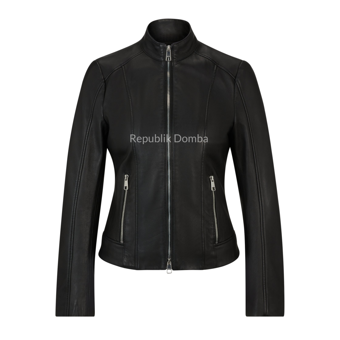 Jaket Kulit Wanita Casual - WC 429 - Tampak Depan