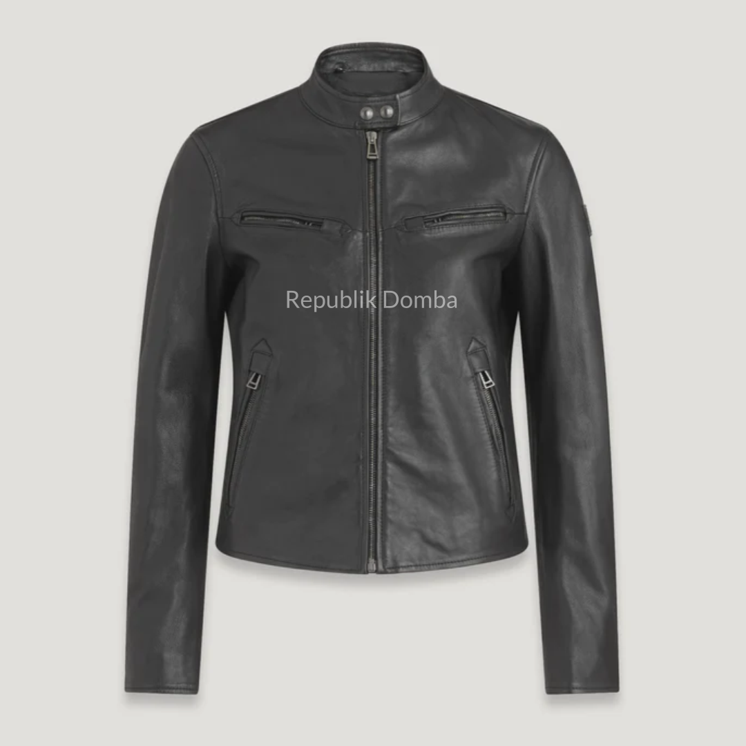 Jaket Kulit Wanita Casual - WC 432 - Tampak Depan