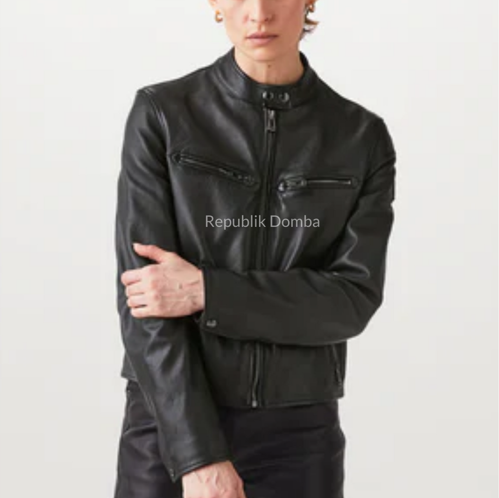 Jaket Kulit Wanita Casual - WC 432 - Tampak Samping