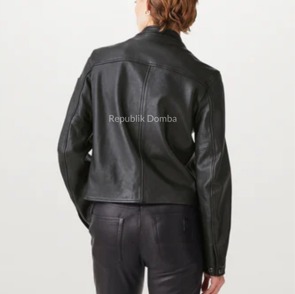 Jaket Kulit Wanita Casual - WC 432 - Tampak Belakang