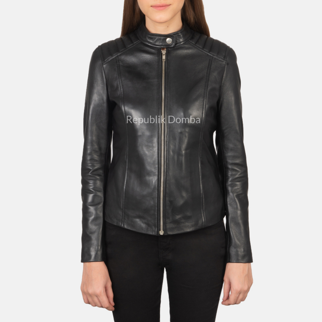 Jaket Kulit Wanita Casual - WC 405 - Tampak Depan