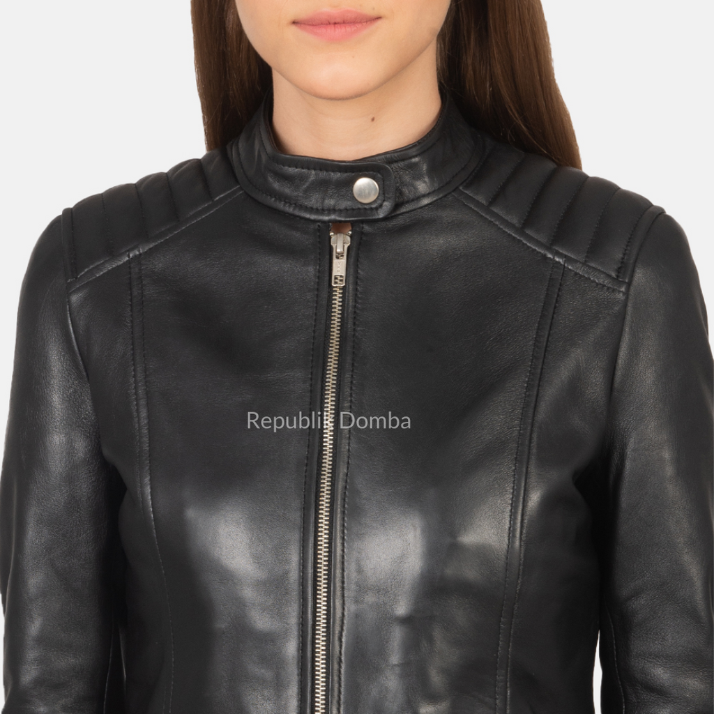 Jaket Kulit Wanita Casual - WC 405 - Tampak Samping