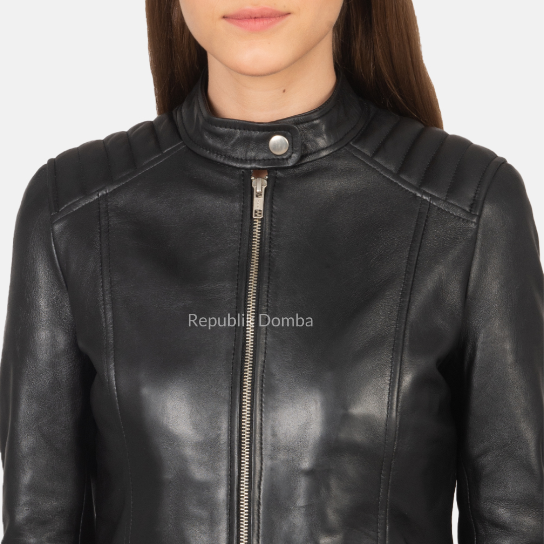 Jaket Kulit Wanita Casual - WC 405 - Tampak Samping