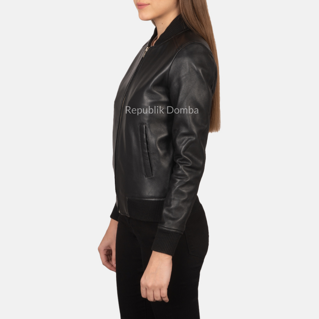 Jaket Kulit Wanita Bomber - WCB 401